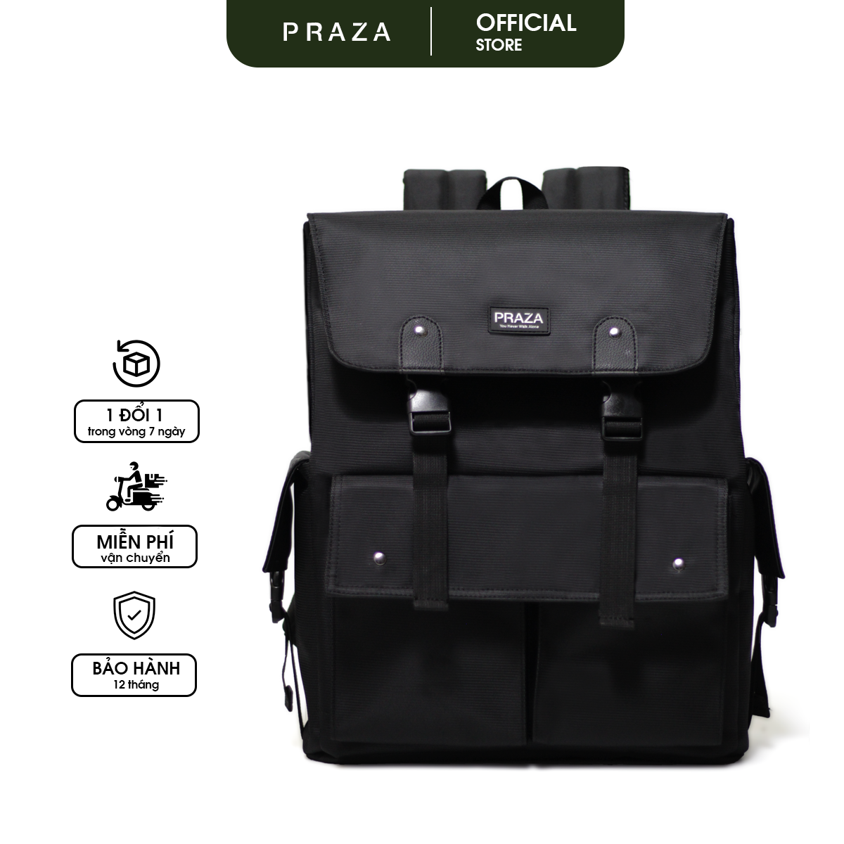 Balo Thời Trang TEAGO Đựng Laptop 15.6 inch Chất Vải Oxford Cao Cấp PRAZA - BLTK211