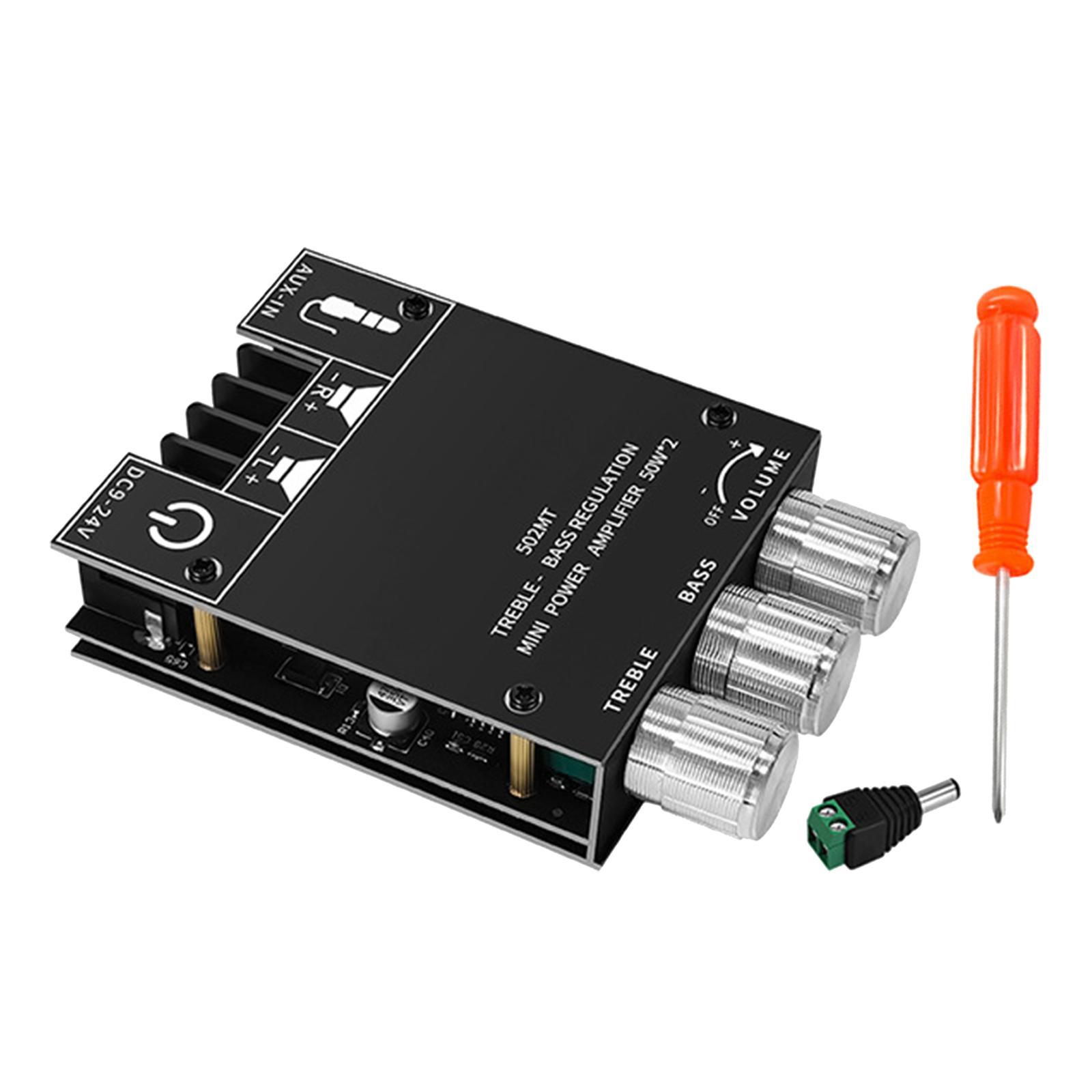 Power Amplifier Board, 50Wx2 2.0 Channel Digital Power Audio Amplifier Board Amp Board for Store Home Theater