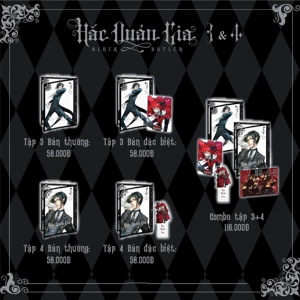Truyện tranh Hắc quản gia - Tập 1 2 Combo 1&2 3 4 Combo 3&4 5 6 Combo 5&6 - IPM