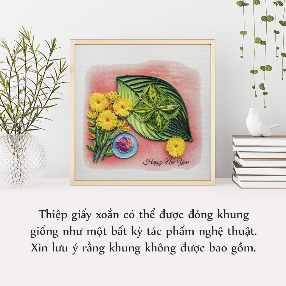 Thiệp Tết - Bánh Chưng