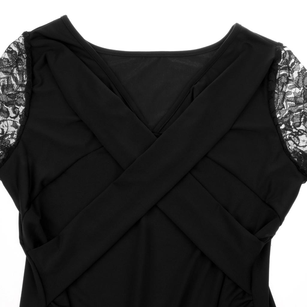 Ballroom Flamenco Latin Dance Blouse Square Dance V Neck Lace Sleeve Tops Women Dancewear Costumes