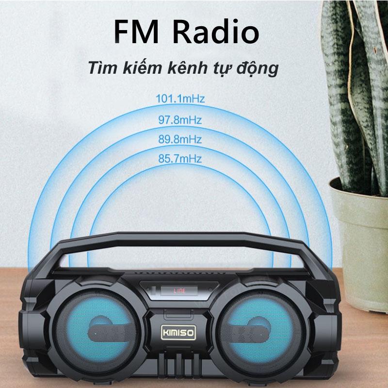 Loa Karaoke Bluetooth Kimiso Km-S1 Không Dây Loa Kép Âm Lượng Lớn Cao Cấp Kèm Micro Không Dây Dễ Dàng Mang Theo