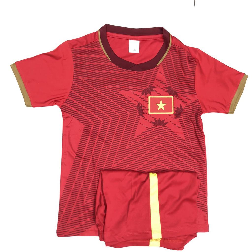Bộ áo bóng đá trẻ em Barca vàng mẫu năm 2019-2020