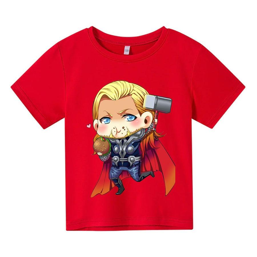 Áo thun trẻ em thor chibi 4 màu Có size người lớn, King Cotton