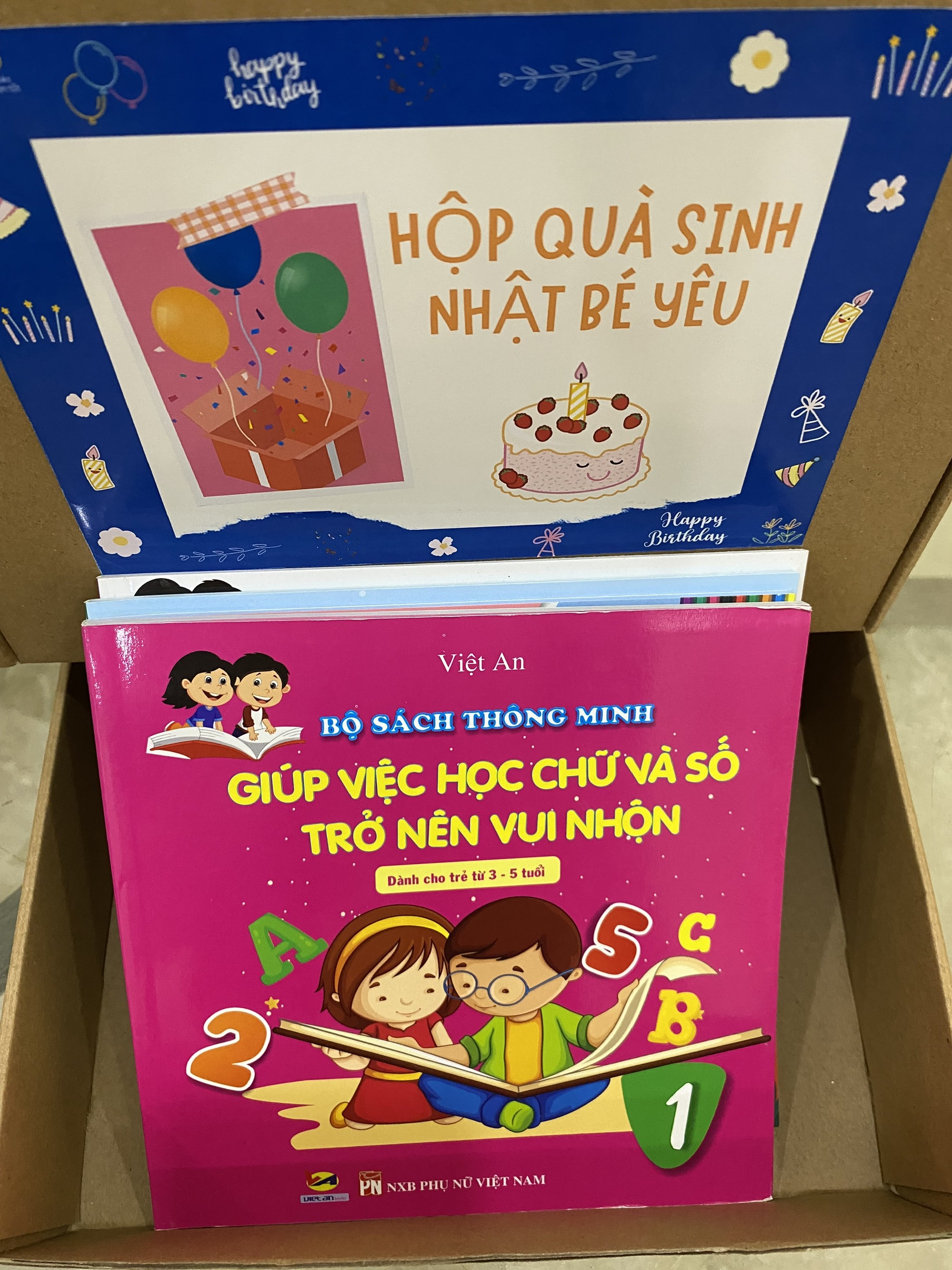 HỘP QUÀ SINH NHẬT CHO BÉ GÁI 3 - 6 TUỔI