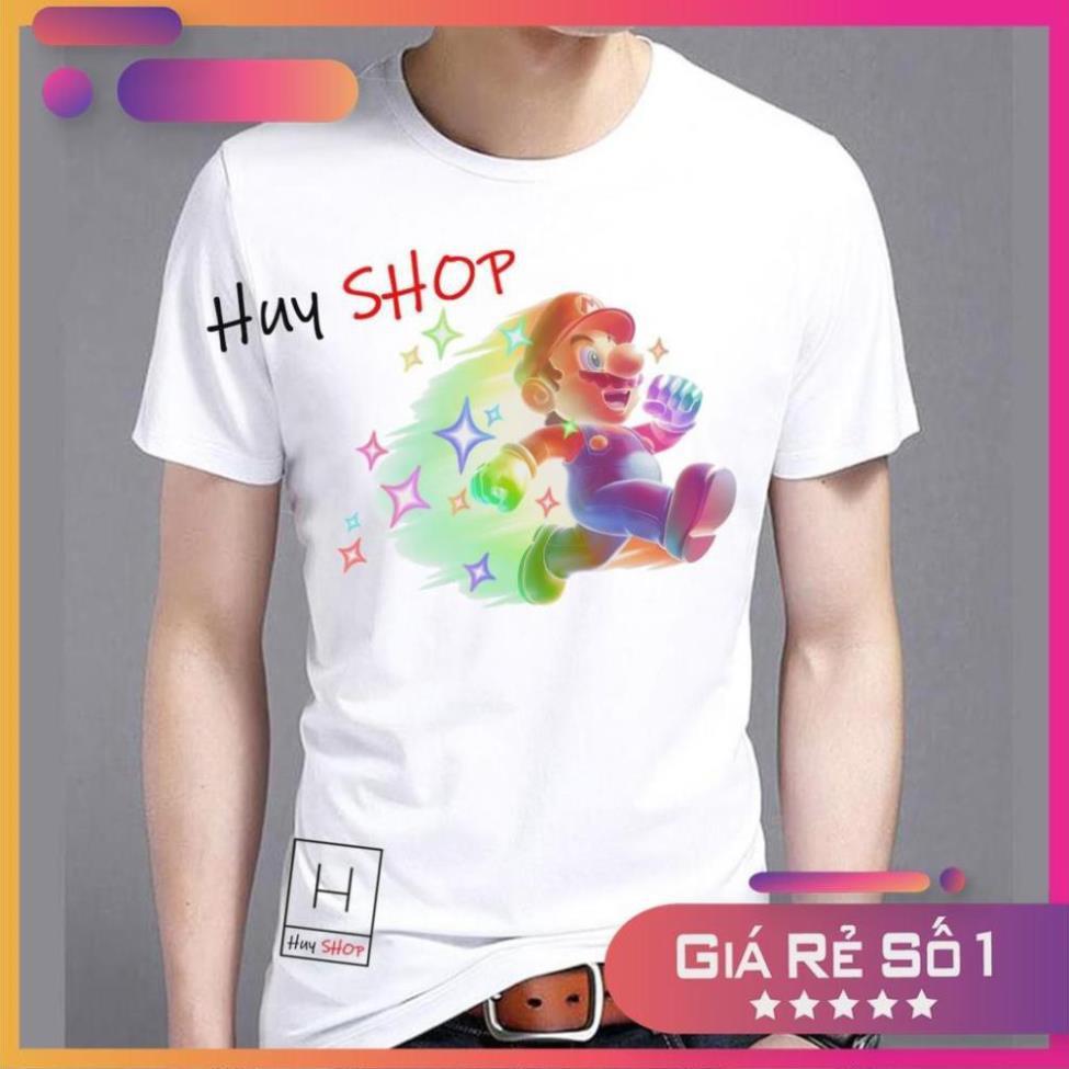 Áo thun Mario Cute dễ thương - Áo thun Hàn Quốc Unisex - Áo thun tay lỡ - Áo thun cặp đôi - Áo thun Hàn Quốc 453