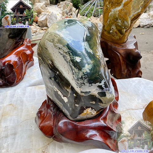 Trụ đá canxedon chuyển mã não mang đến sự tự tin và kiên định giúp bạn tiến tới thành công CXD93 nặng 28kg kích thước 34x30x22