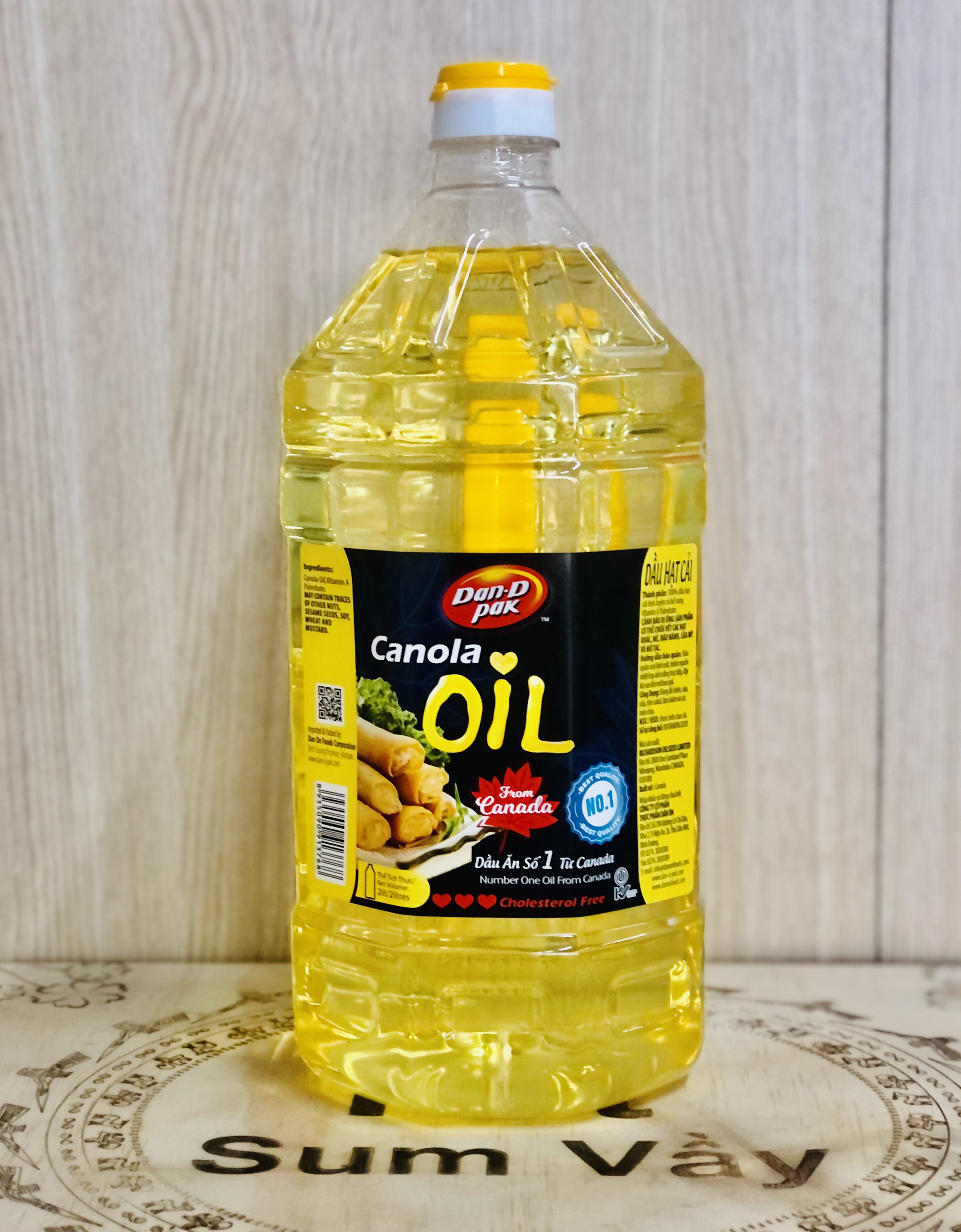 DẦU CẢI CANOLA OIL 2 LÍT DAN D PAK