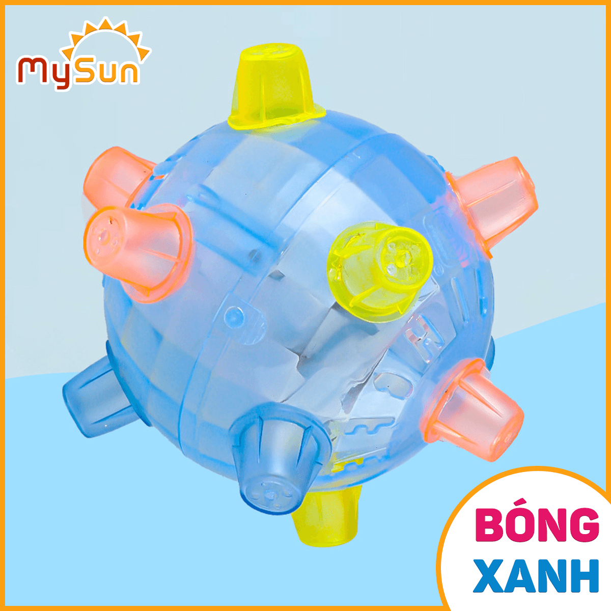 Bóng gai nảy phát sáng cao su đồ chơi có đèn cho bé MySun