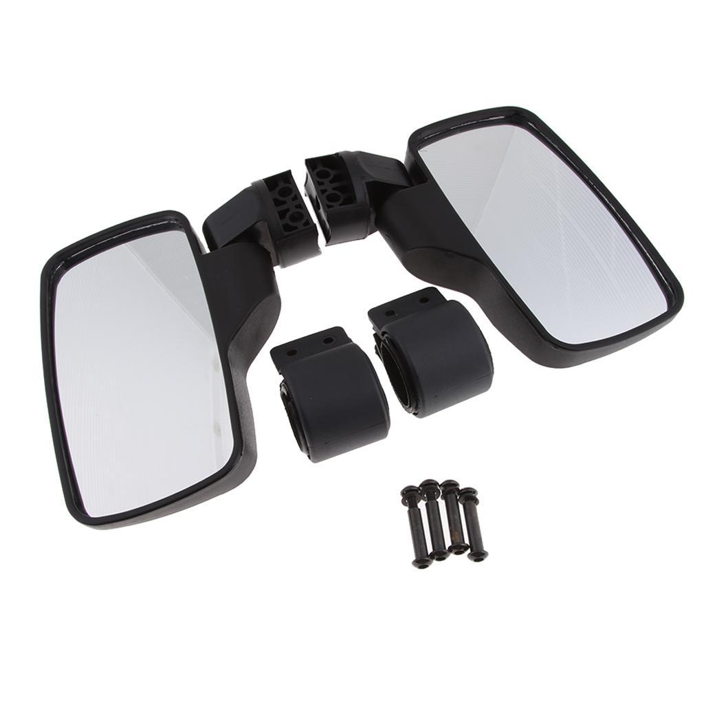 UTV Side Mirrors For Roll Bar Cage Universal UTV Side View Mirrors 1.75 Inch