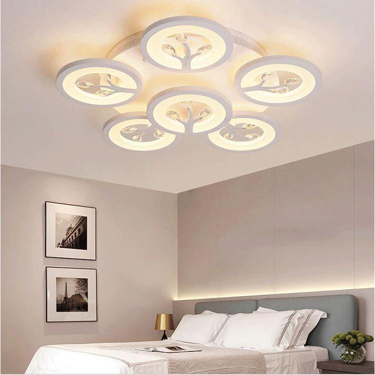 Đèn trần SIPIO kiểu dáng sang trọng với 3 chế độ ánh sáng hiện đại - kèm điều khiển từ xa - .