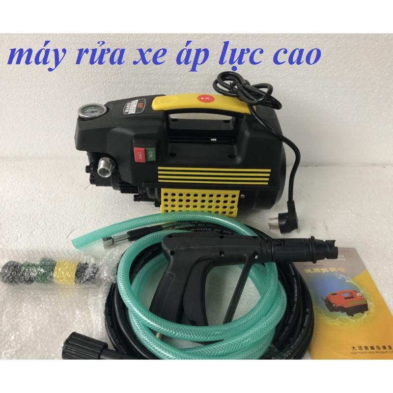 Máy rửa xe dây đồng, dây rửa 15m, tặng bình