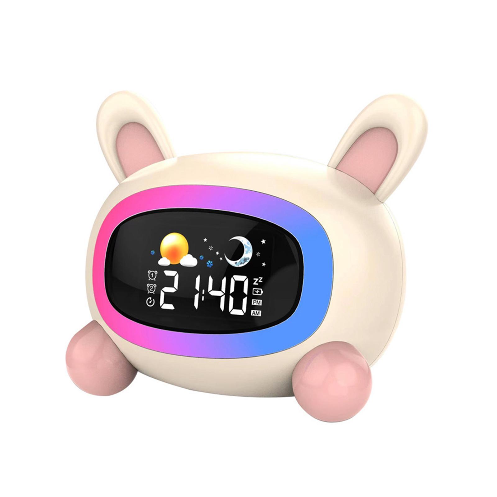 Alarm clock Kids Gift USB Snooze Night Light for Home