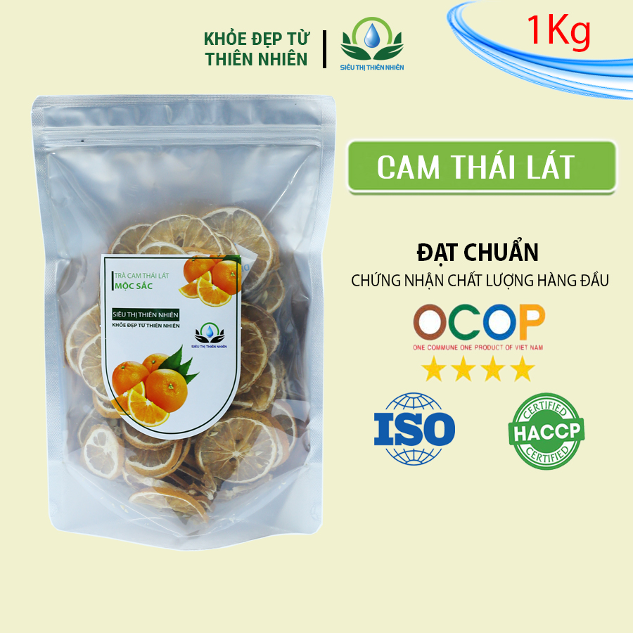 Đặc Sản Hòa Bình - Trà Cam Thái Lát Sấy Khô Mộc Sắc 1Kg - OCOP 4 SAO