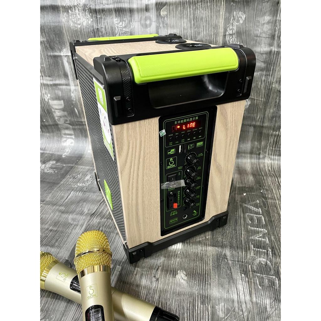 Loa kéo di động SOK NE-318 (Bass 1.6 tấc, 2 micro)