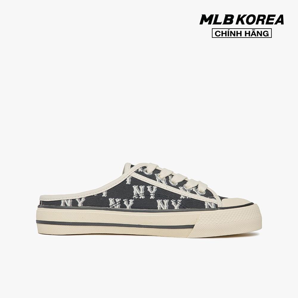 MLB - Giày mules unisex đế bệt thời trang Monogram 3AMUPBM3N-50BKS