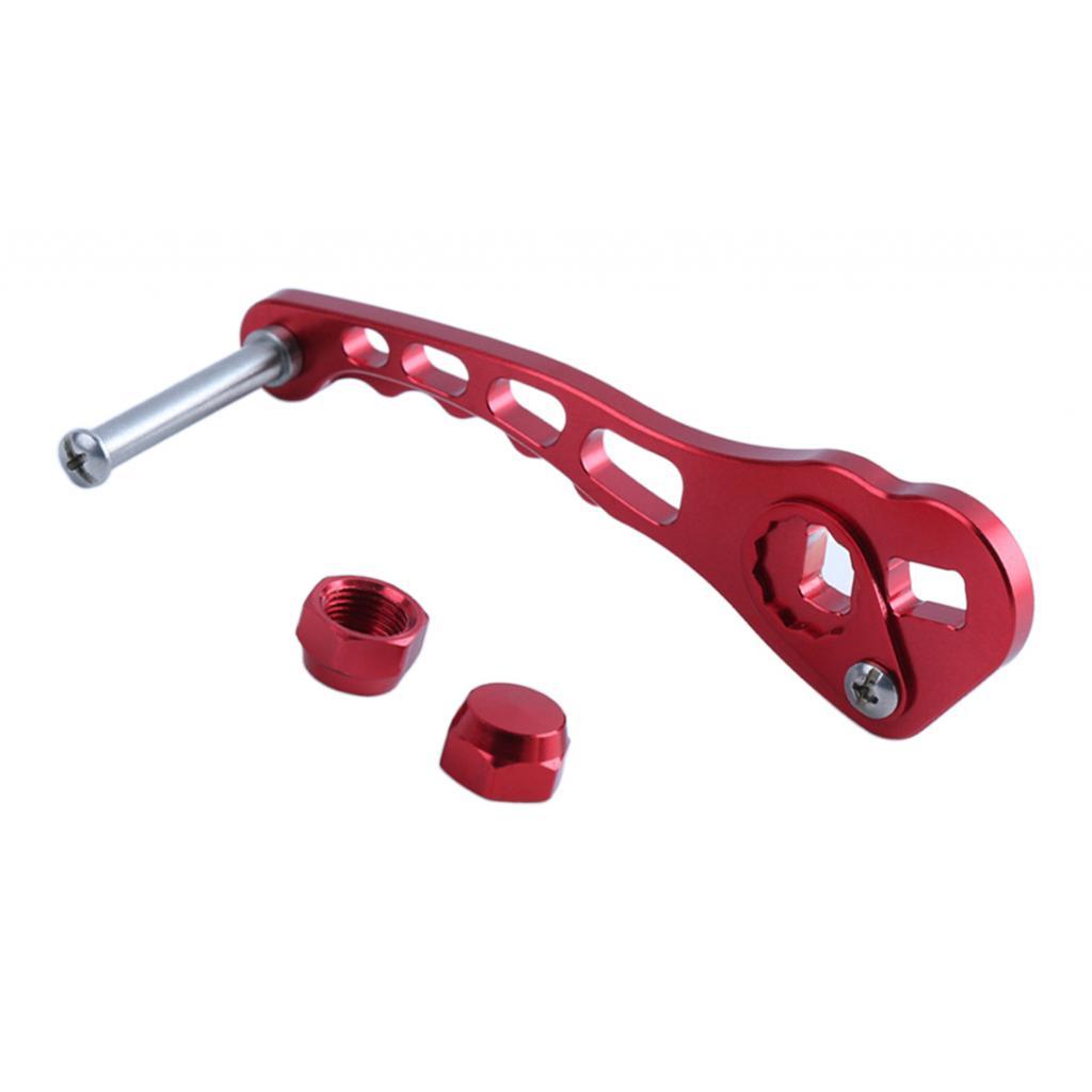 Fishing Spinning Reel Handle Metal Rocker Arm Reel Replacement Power Handle Grip, Optional Colors