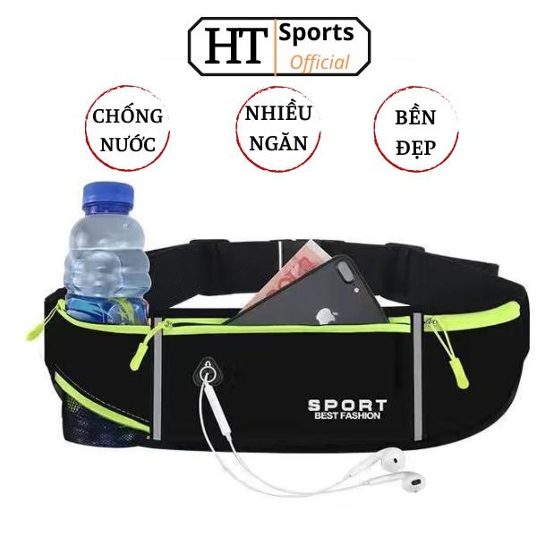 Túi Đeo Bụng Chạy Bộ HT Sports Chống Nước, Túi Đeo Hông Đựng Điện Thoại Có Ngăn Để Chai Nước Tập Thể Dục