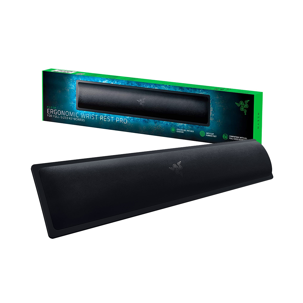 Tấm kê tay bàn phím Razer Ergonomic Wrist Rest Pro For Full-sized Keyboard_Mới, hàng chính hãng