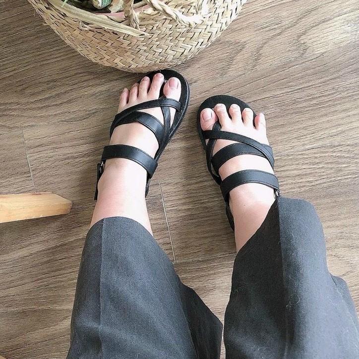 dép sandal nam nữ sandal đồng nai ( đế đen quai đen ) size từ 35 nữ đến 42 nam đủ màu đủ size