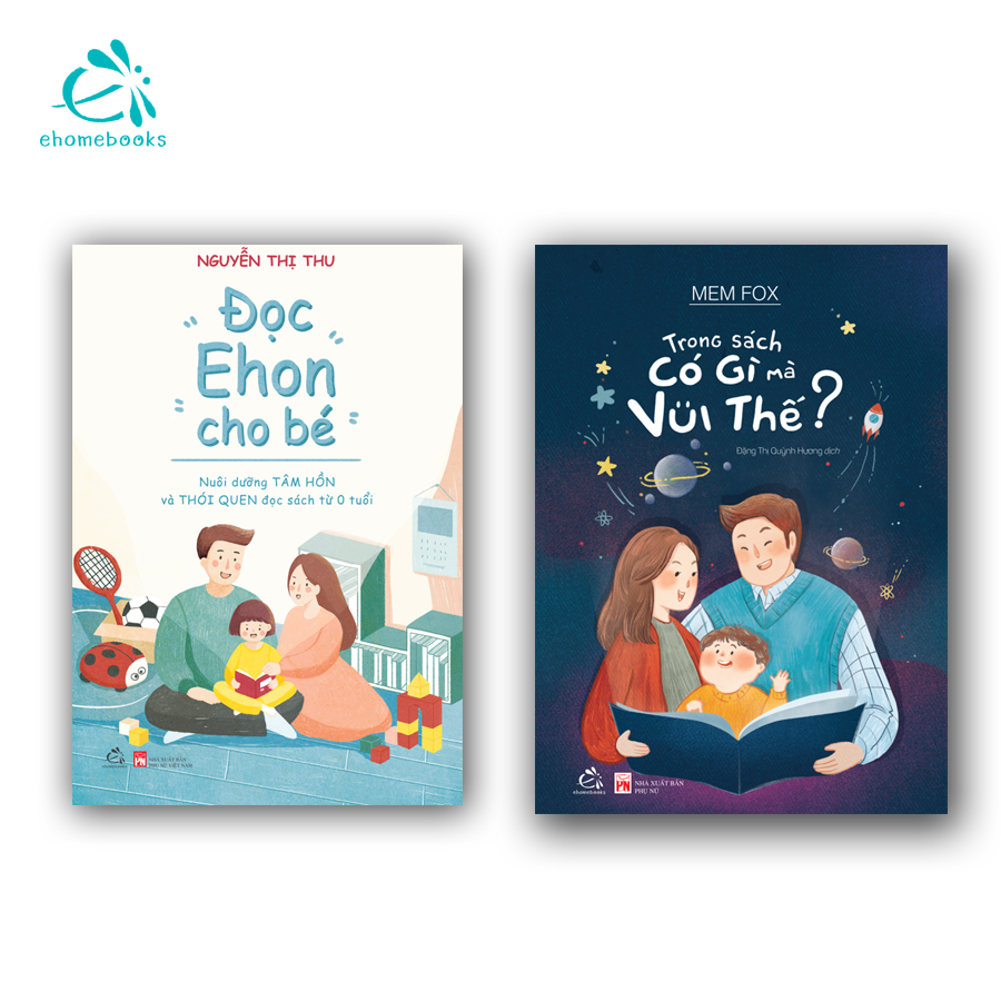 Sách Combo Nuôi dưỡng tình yêu đọc sách cho trẻ (2Q: Trong sách có gì mà vui thế + Đọc Ehon cho bé)