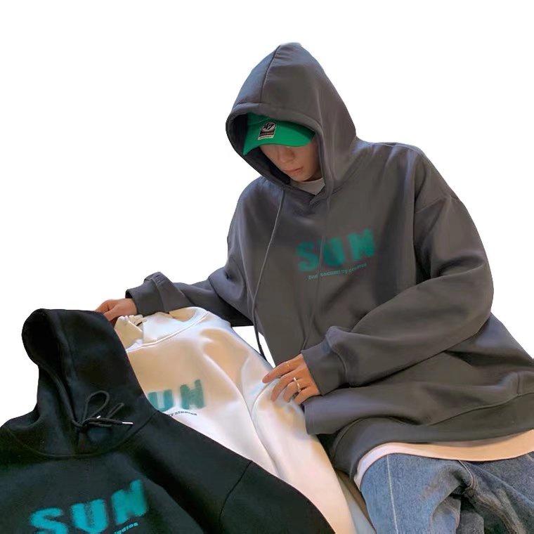 Áo Hoodie In Chữ Thời Trang Năng Động Cho Cặp Đôi M-8Xl