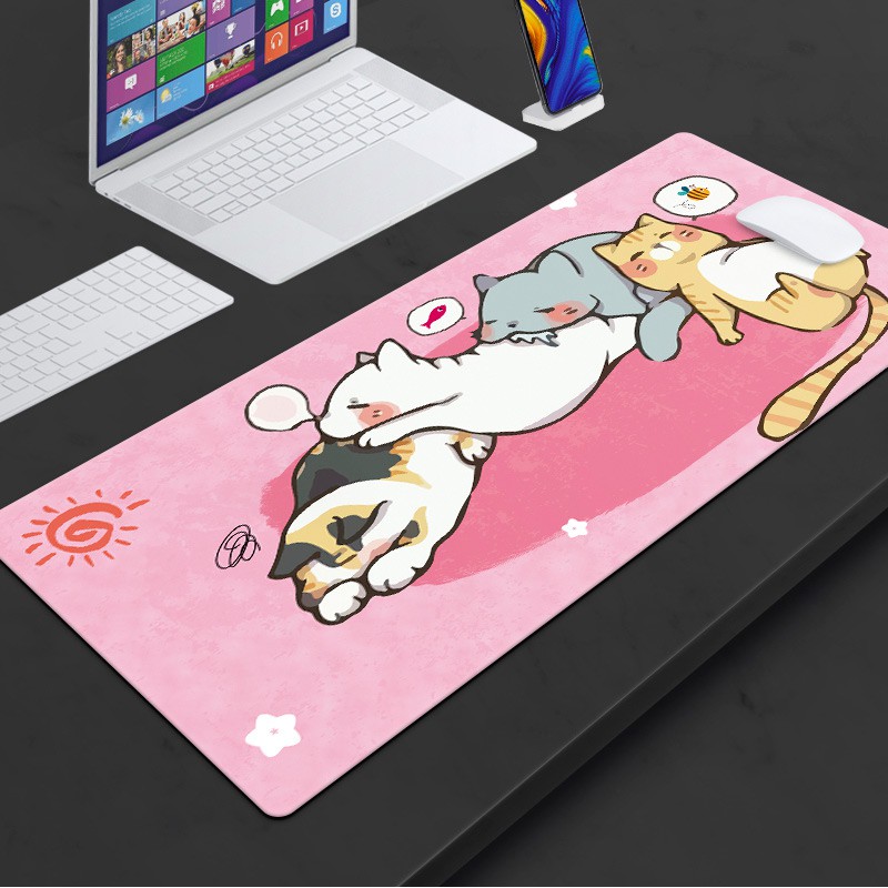 [80x30x0.3 - Nhiều mẫu] Miếng Lót Chuột, Bàn Di Chuột, mouse pad Cute dễ thương cỡ lớn