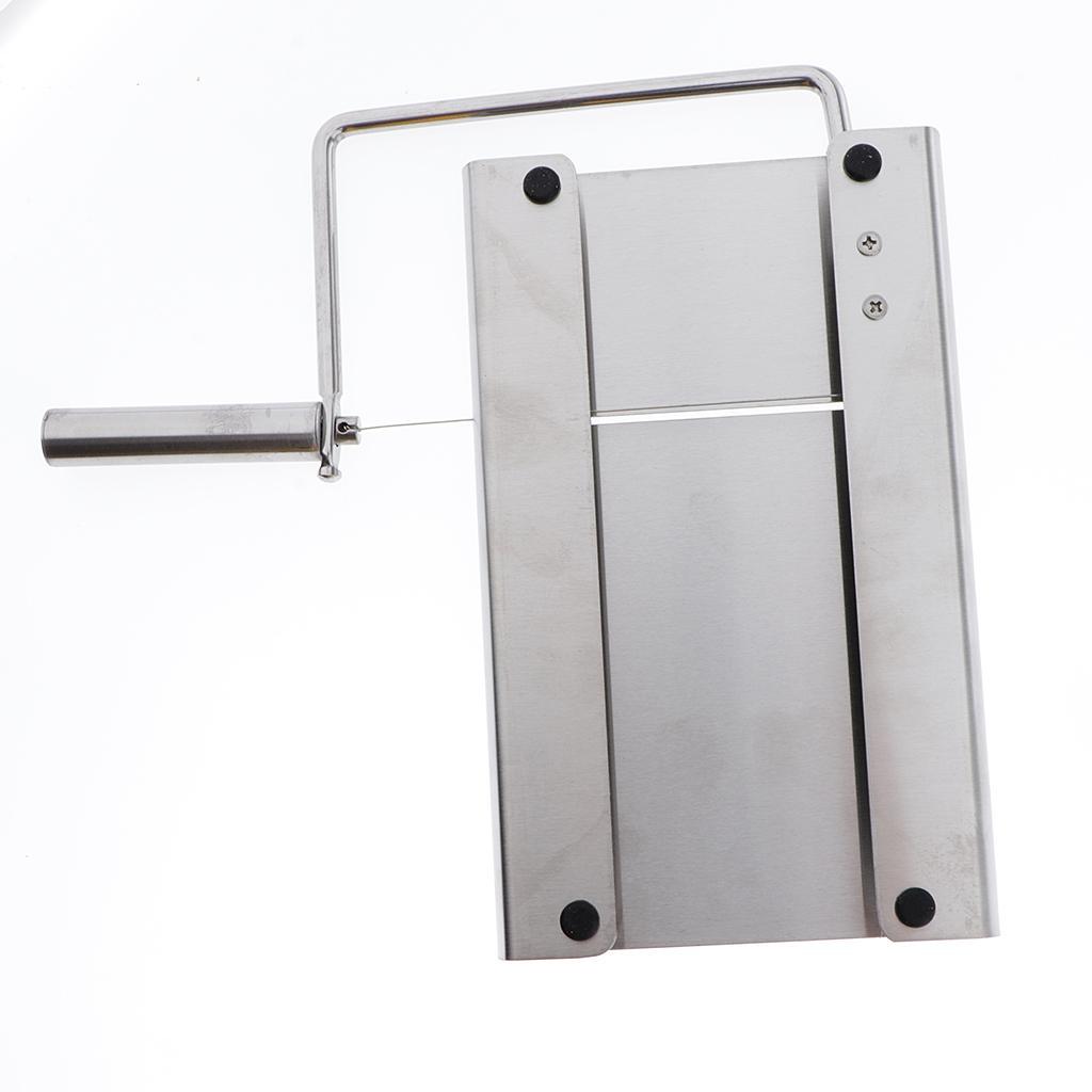 Wood Soap Cutter Mold with Wire Slicer +Silicone Candle Soap Making Mould 1200ml