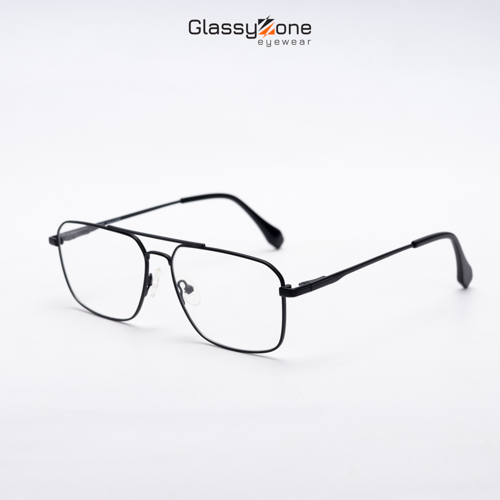 Gọng kính cận, Mắt kính giả cận kim loại Form phi công thời trang Nam Nữ Avery Pheros - GlassyZone