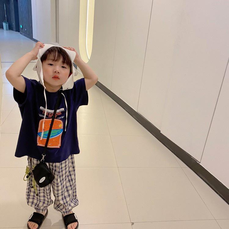 Quần dài caro ống chun cho bé