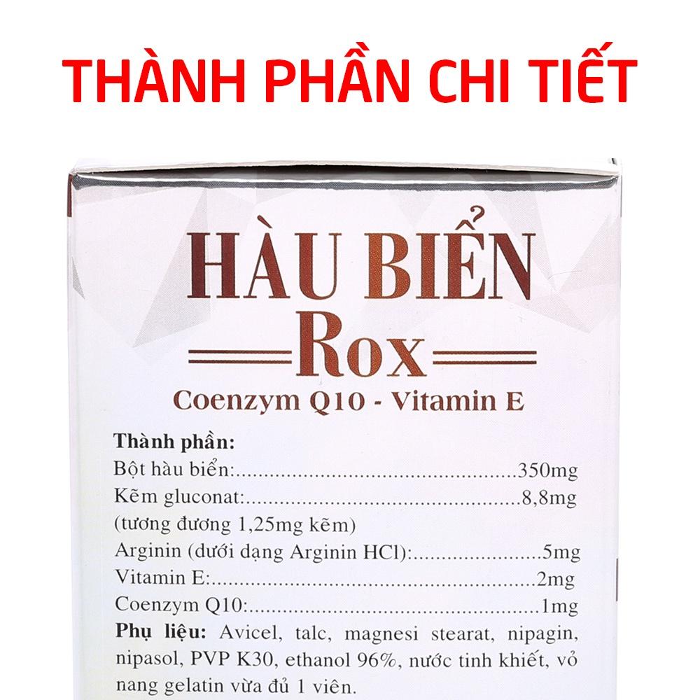 Hàu Biển ROX tăng cường sinh lý nam, bổ thận, tráng dương - Hộp Trắng 30 viên