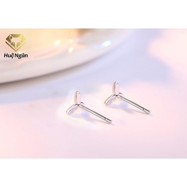 Bông tai bạc Ý 925 Huệ Ngân - Cỏ ba lá may mắn RYE141080