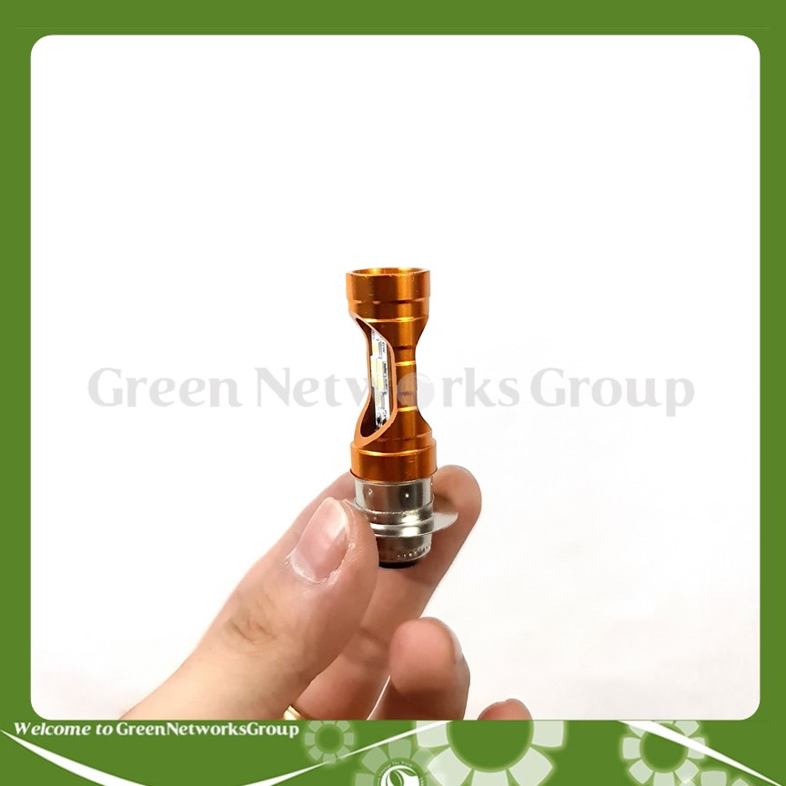 Đèn pha led xe máy 12 Tim Chân H4 Chân M5 Green Networks Group ( 1 Cái )