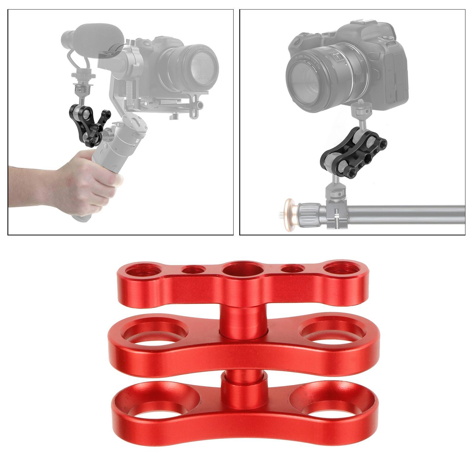 Aluminum Standard 1" Ball Clamp for Underwater Diving Light Arm System red