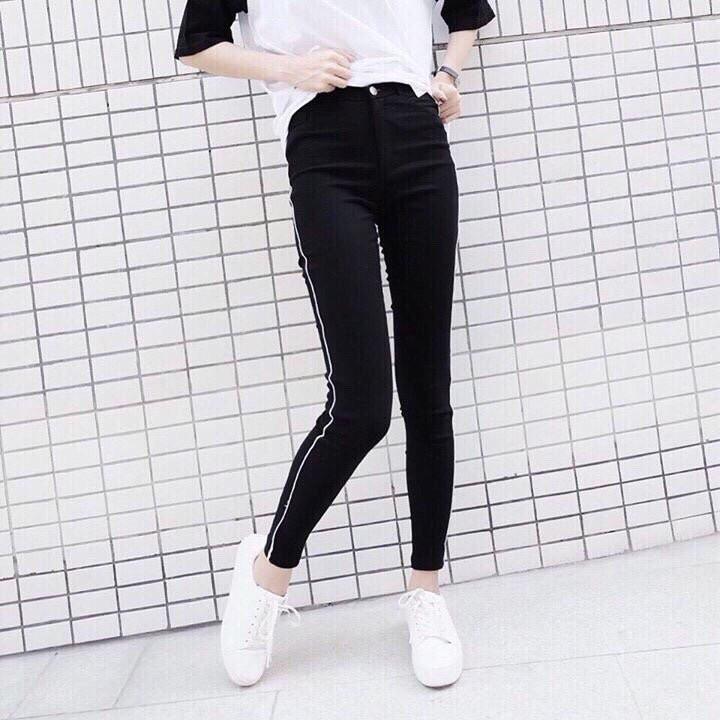 Siêu đẹp Quần legging 1 sọc chất u mì