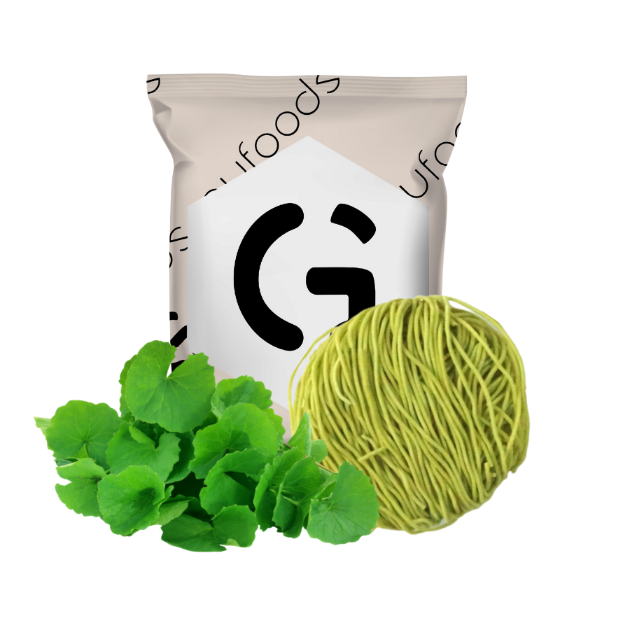 Mì rau củ GUfoods (mì rau má / mì cải kale, mì xanh) - Giàu chất xơ, Tự nhiên, Healthy, Eat clean