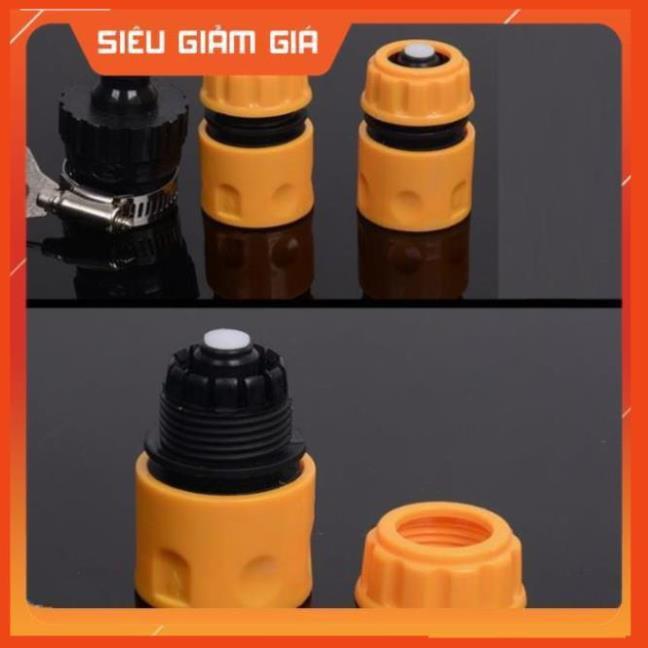 Bộ dây vòi xịt nước rửa xe, tưới cây . tăng áp 3 lần, loại 15m 206236 đầu đồng, cút,nối đen