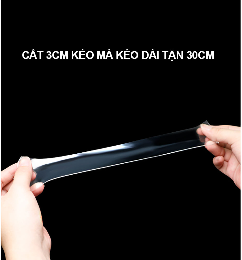 Băng Keo Hai Mặt Siêu Dính Trong Suốt Chống Nước