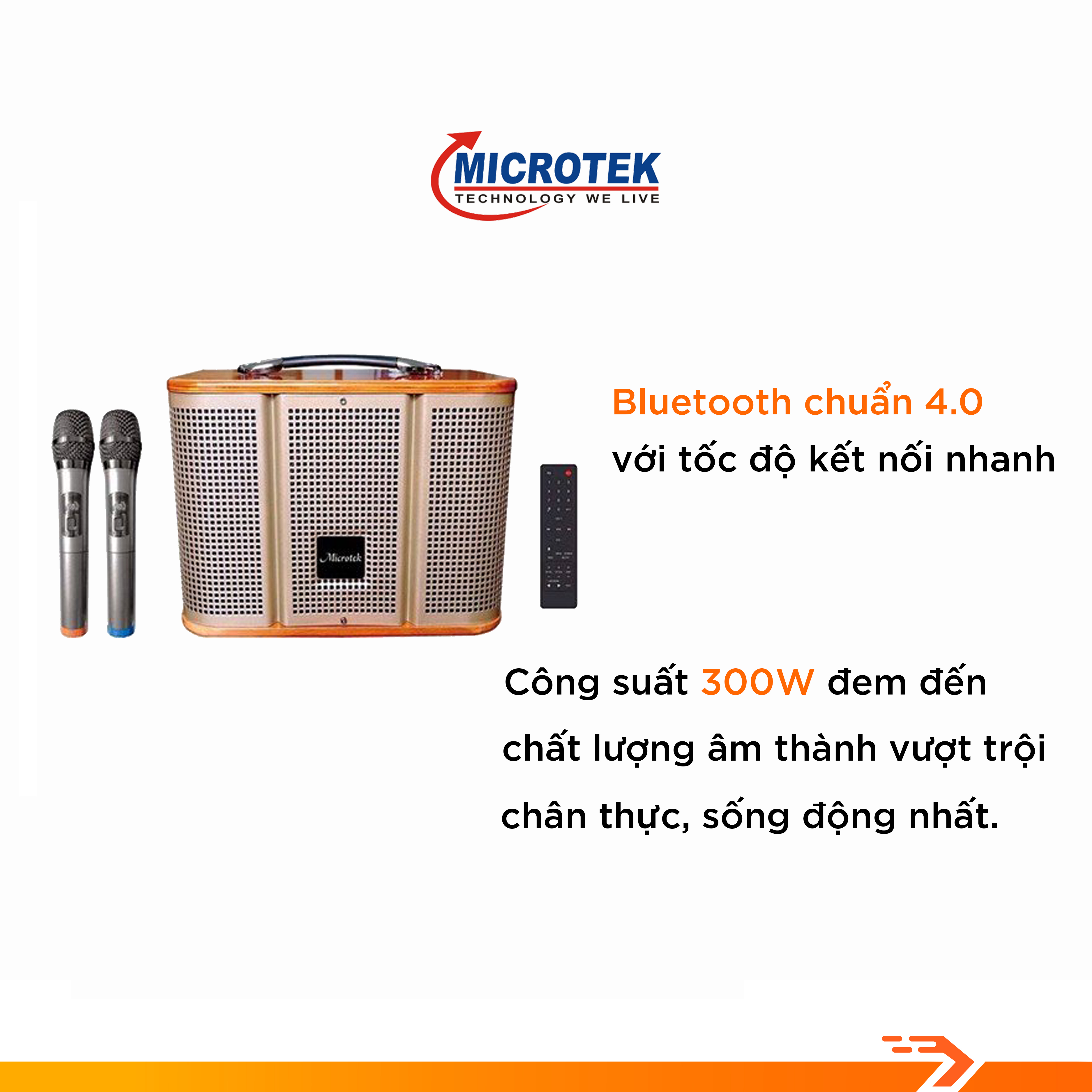 Loa kéo Microtek MTK-68 - Hàng Chính Hãng