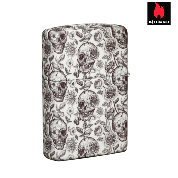 Bật Lửa Zippo 49458 – Zippo Skeleton Design Glow-In-The-Dark 540 Color