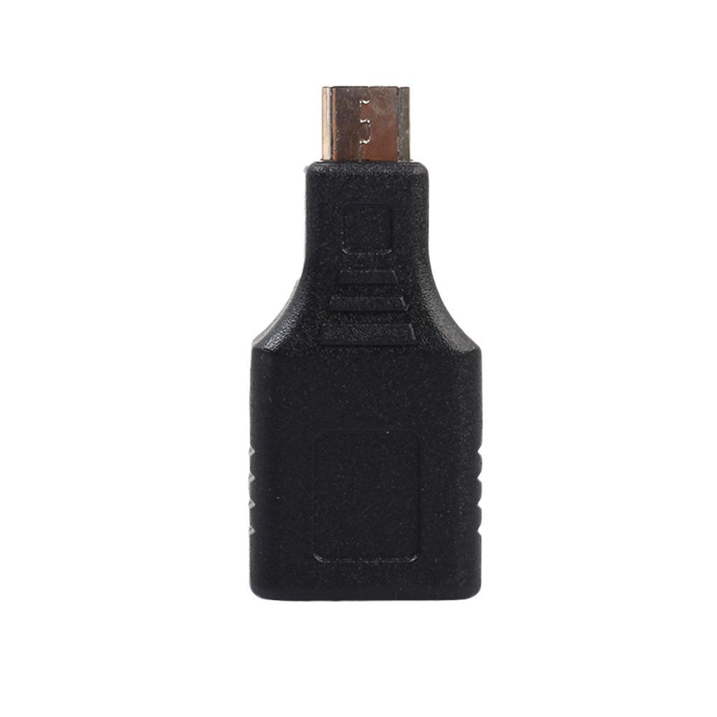 2 Pieces Micro USB Male to USB Female Adapter OTG Converter For Android Cell Phones Black