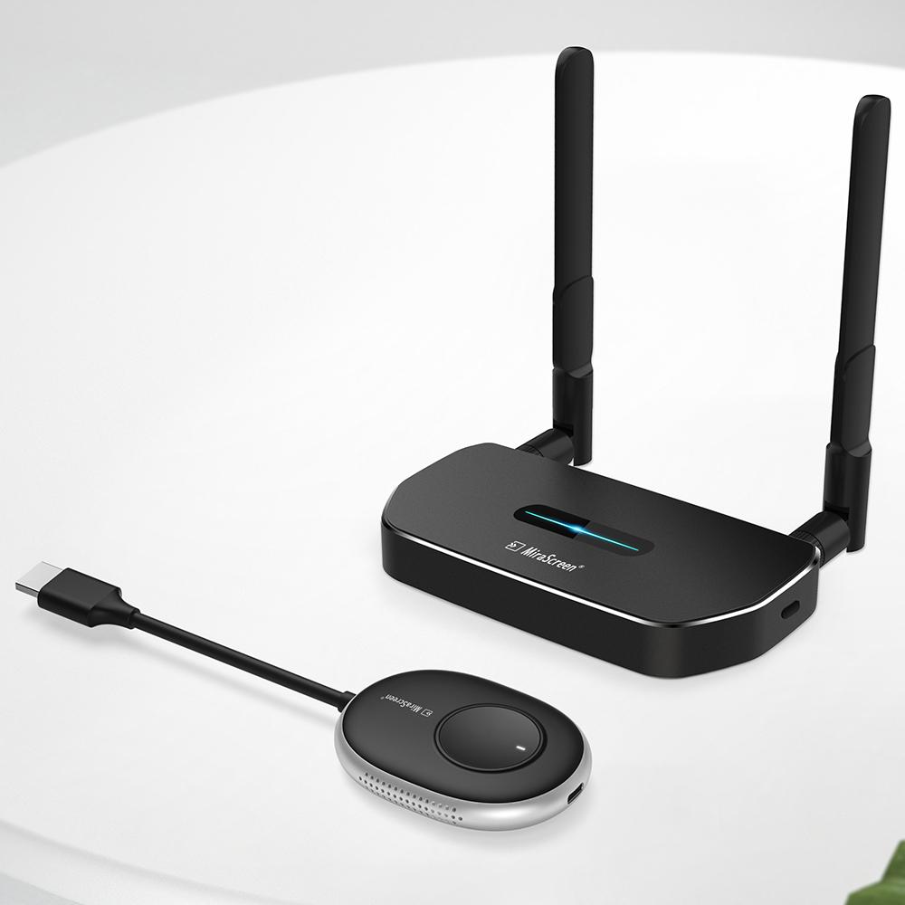 HD Wireless Transmitter Receiver Set Wireless Display Adapter Support 4K Image Long Transmission Distance Plug and Play