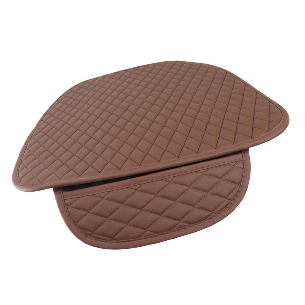 Pack Of 2 Universal Cover Cushion Pad Mat Breathable Interior Brown