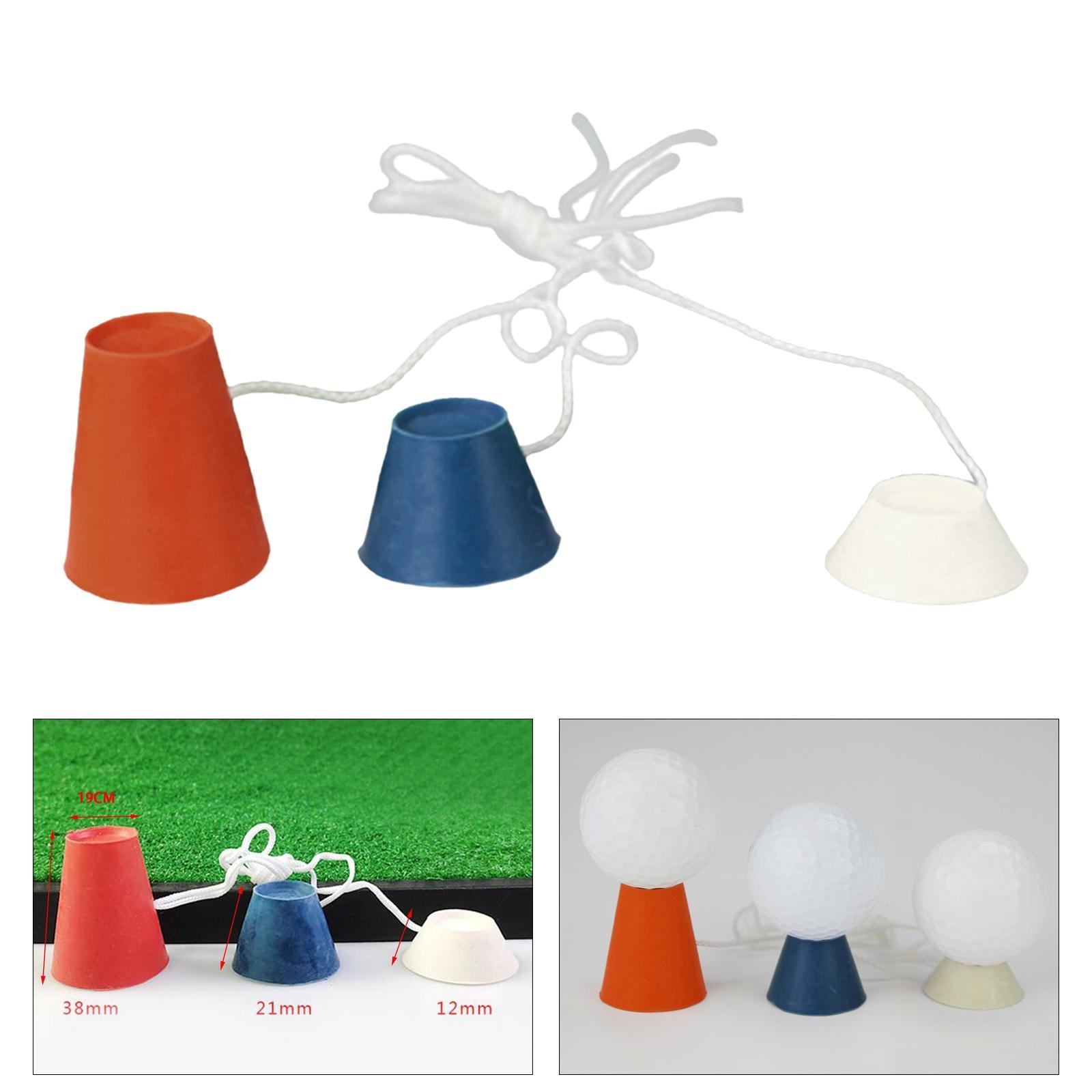 2x Rubber Winter golf professional tees Golf Rubber Tees  Golf Tee Holder with Different Heights for Frosty Days Golf  Training