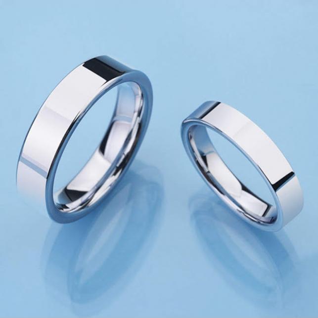 Nhẫn đôi inox trơn cao cấp NC131