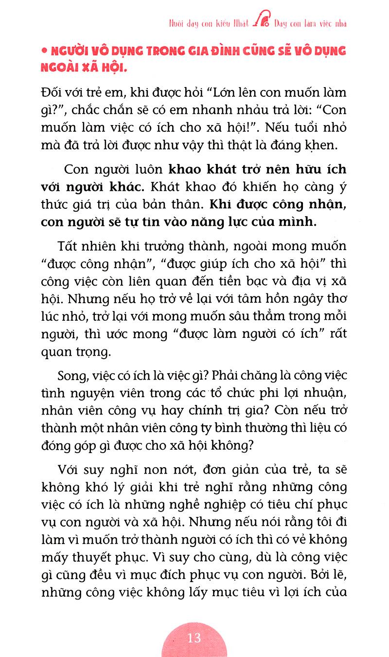 Dạy Con Làm Việc Nhà (Tái Bản)