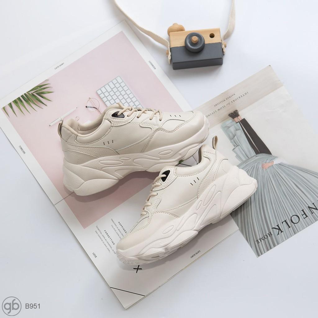 Giày Thể Thao Da Pu Đế Cao 4 cm 3 Màu B951