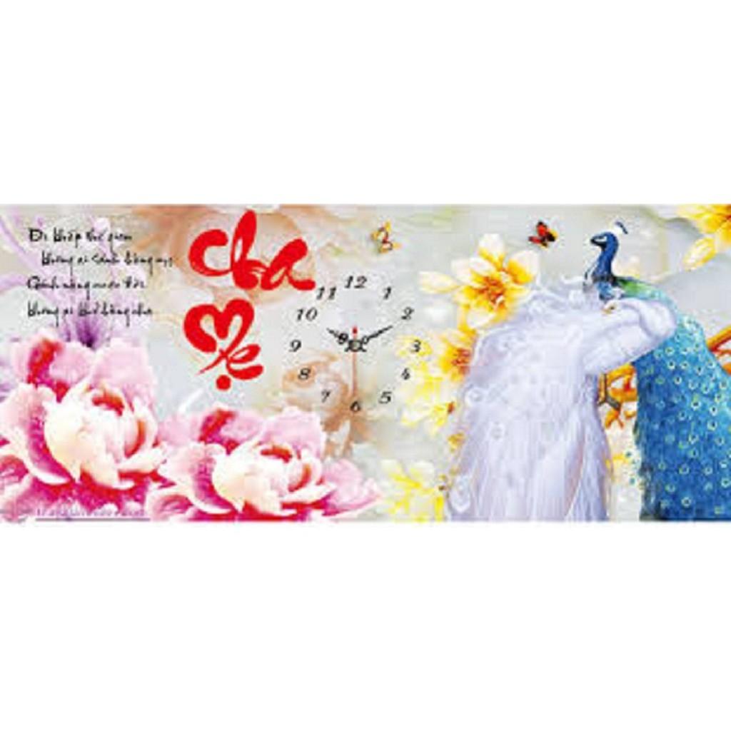 Tranh thêu chữ thập Cha mẹ - LV3052