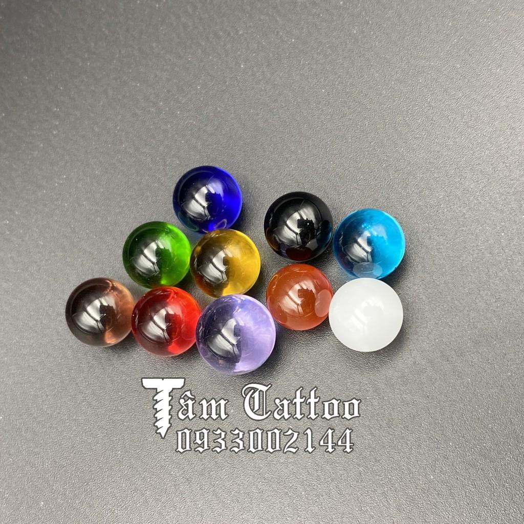 Bộ 2 bi tròn pha lê màu ngẫu nhiên kích thước 7/8/9mm