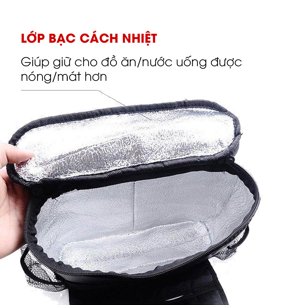 Túi treo đồ sau ghế ô tô Tâm Luân có lớp cách nhiệt, khoang đồ rộng, chất liệu vải vinylon TÂM LUÂN Chổi lau tẩm dầu - Hàng chính hãng